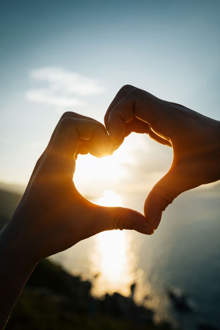 Hands in the shape of a heart | TLC Your Way Hospice Care